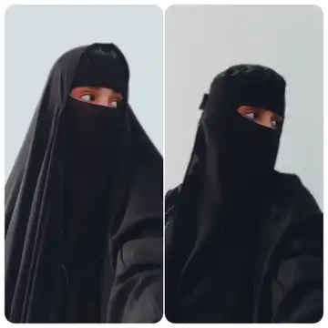 روبند عربی دو تکه مشکی