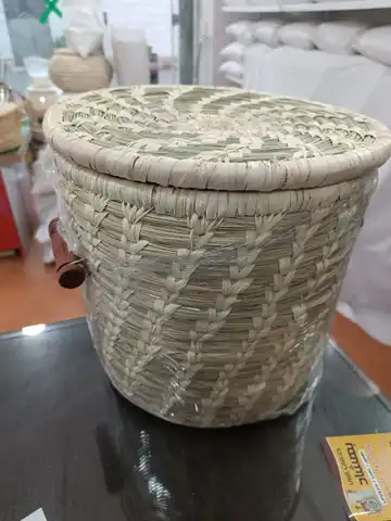جا برنجی حصیری استوانه ای