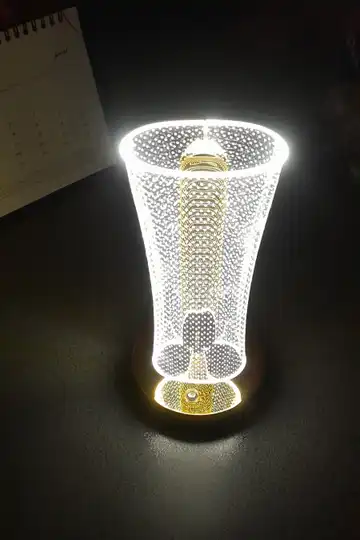 آباژور رومیزی LED شارژی RGB لمسی