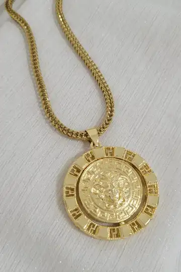 گردنبند ورساچ با زنجیر ۶۰ سانتی چهارپر کد 16844
